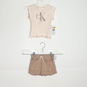 Calvin Klien Girls 2 Piece Set Size 18 Months